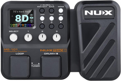 MG-101 Multi Effects Pedal, 25 Classic Amp Models,512 Samples IR Resolution, 46 