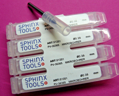 1 piece SPHINX tools solid carbide micro drill Ø 0.39 mm item: 51201 new & original packaging