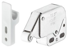 Mini Latch Automatic Spring Catch Silver Steel Touch Furniture Cabinet Door Push