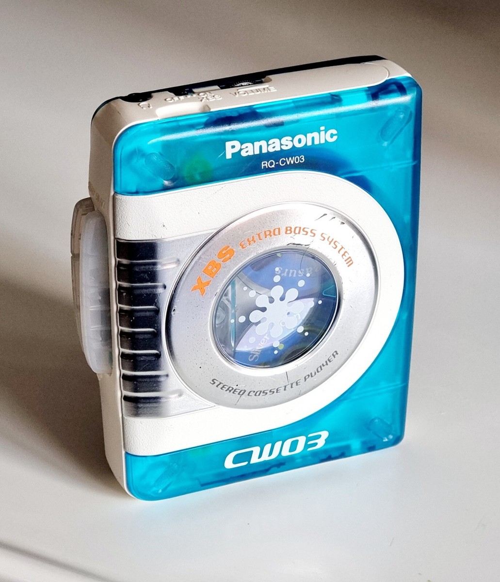 Blue Skelton Transparent Panasonic RQ-CW03 Cassette Player Walkman