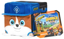 Rubble & Crew, Wheeler, 4-Inch Cube-Shaped Plush Toy for Kids Ages 3+