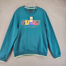 Guess Sweatshirt Mens Small Long Sleeve Pullover Fleece NEW
