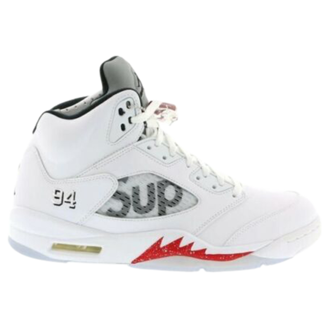 Supreme x Air Jordan 5 Retro White