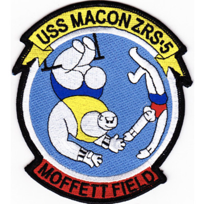 5'' NAVY USS ZRS-5 MOFFETT EMBROIDERED PATCH