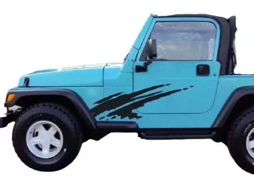 FOR Jeep Car Side Decals 2PCS Graphic Vinyl Mud Splash Car Sticker Custom Size - Bild 5 von 9