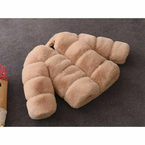 NEW Kids Faux Fur Baby Thick Parka Girl Warm Coat Jacket Coat Outerwear Children - Picture 21 of 40
