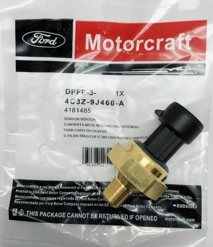 Motorcraft OEM Exhaust Back Pressure EBP Sensor 97-05 DPFE-3 Diesel 6.0L / 7.3L Foto 2 de 4