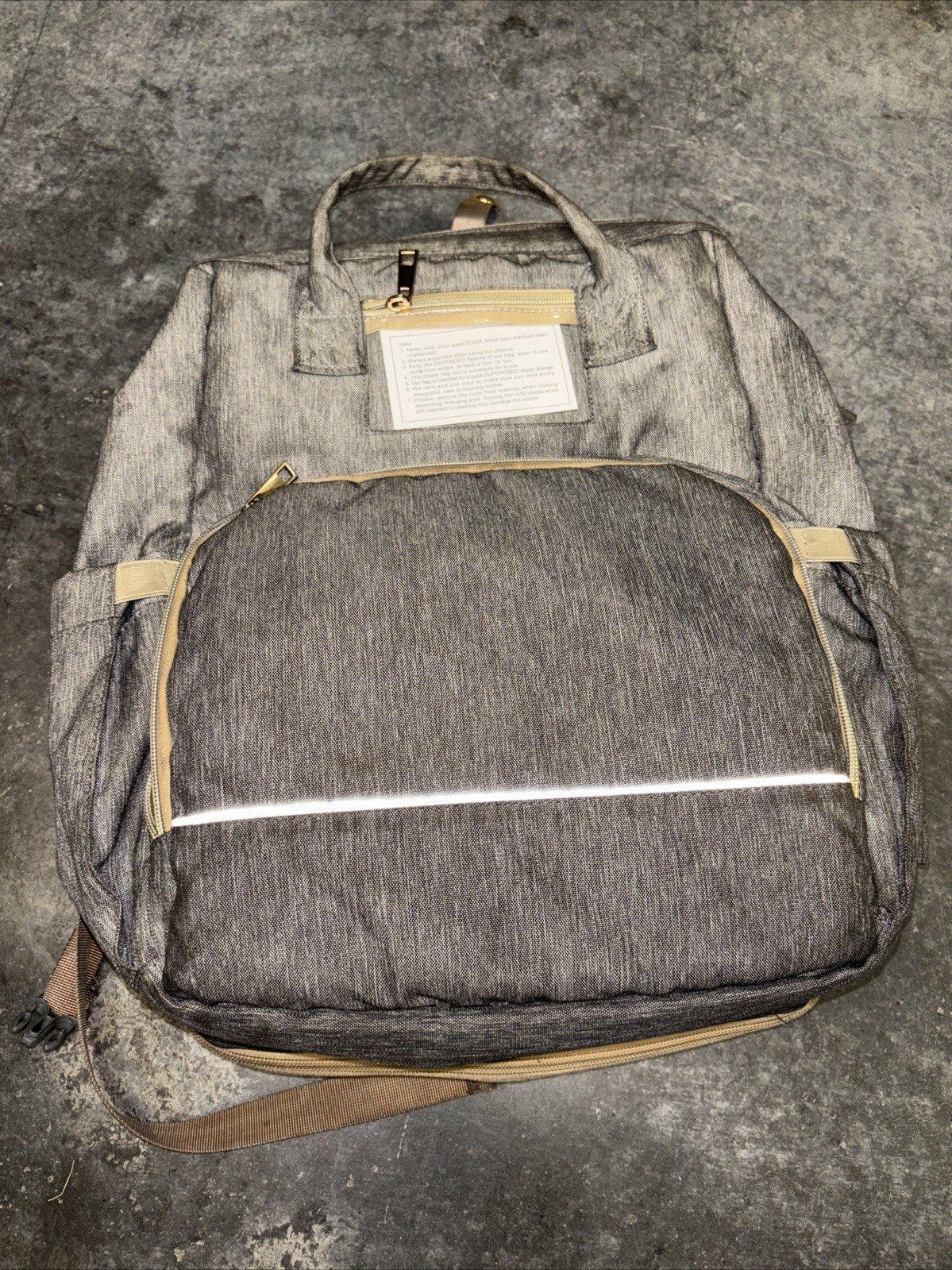Diaper Bag Backpack Travel Bassinet - Foldable Baby Bag Bed Changing Station-image