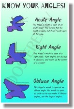 Know Your Angles - NEW Classroom Math POSTER
