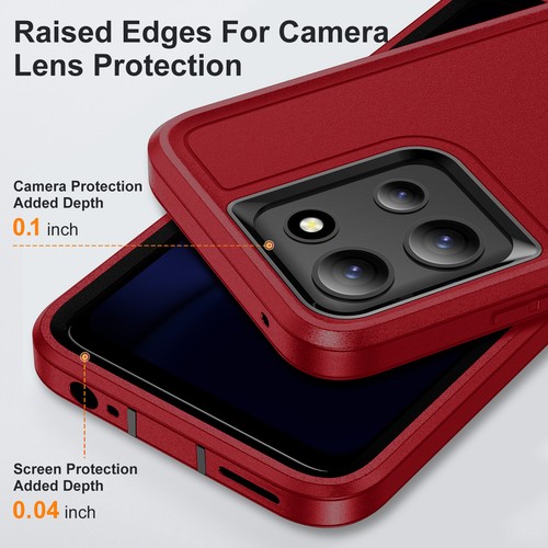 Funda de teléfono 3 en 1 de alta resistencia con soporte para Moto G Play/Power 5G 2025/G 5G 2025 - Imagen 96 de 98