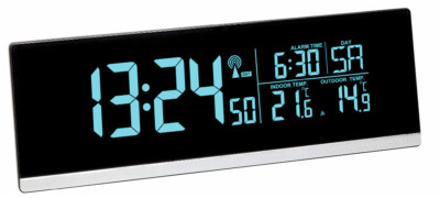 TFA 60.2548.01 Funkwecker digital Farbwechsel 70 Farben USB Temperatur Snooze