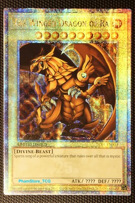 The Winged Dragon of Ra - LC01-EN003, Quartar Century Secret Rare.