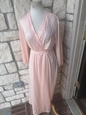 Kayser Elegant Soft Peignoir Robe Lace Trim Size large Vintage