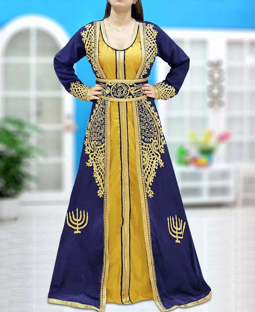 Blue and gold clearance african dress