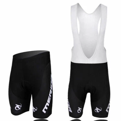Merida Gepolsterte Radhosen / Trägerhose Kompression Fahrradhosen Schwarz - Bild 1 von 4