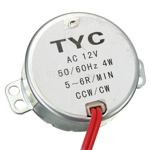 Motor síncrono para microondas TYC-50 AC 12V/220V 5/6 RPM 50/60Hz 4W CW/CCW - Imagen 6 de 10