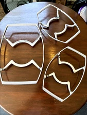 Vintage 3 Corning Ware Casserole Trivet Stands (1) P-10-M-1 & (2) P-11-M-1