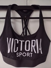 S The Player Victoria's Secret Sport Bra Wireless Lattice Racer Back Mesh Lined