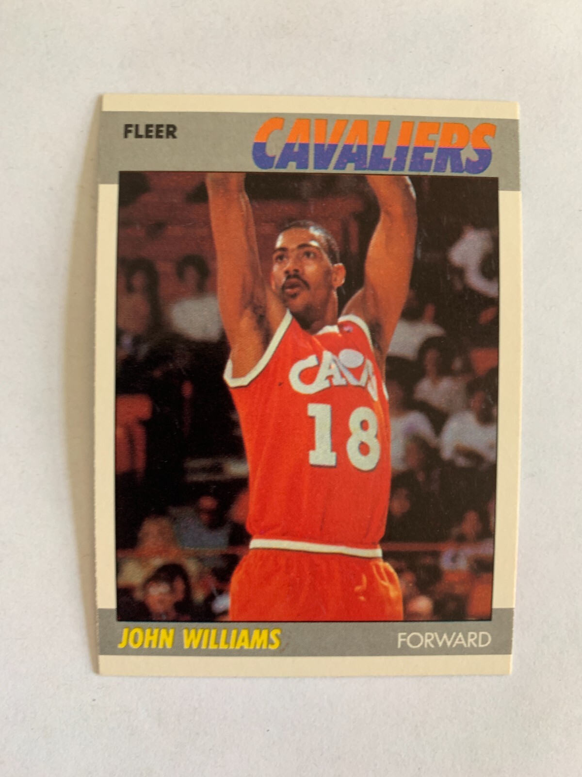 1987-88 Fleer #123 Hot Rod Williams RC - Cleveland Cavaliers
