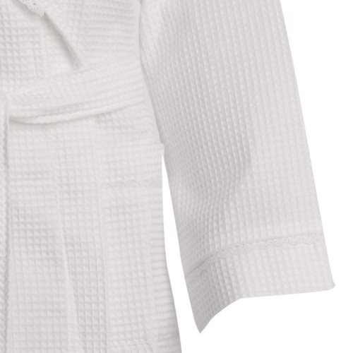 Slenderella Ladies Lightweight Waffle Robe Shawl Collar Hotel Spa Dressing Gown - Picture 62 of 71