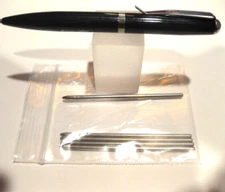 Leeds Oxford Mini Ballpoint Pen + 5 BLACK MINI REFILLS