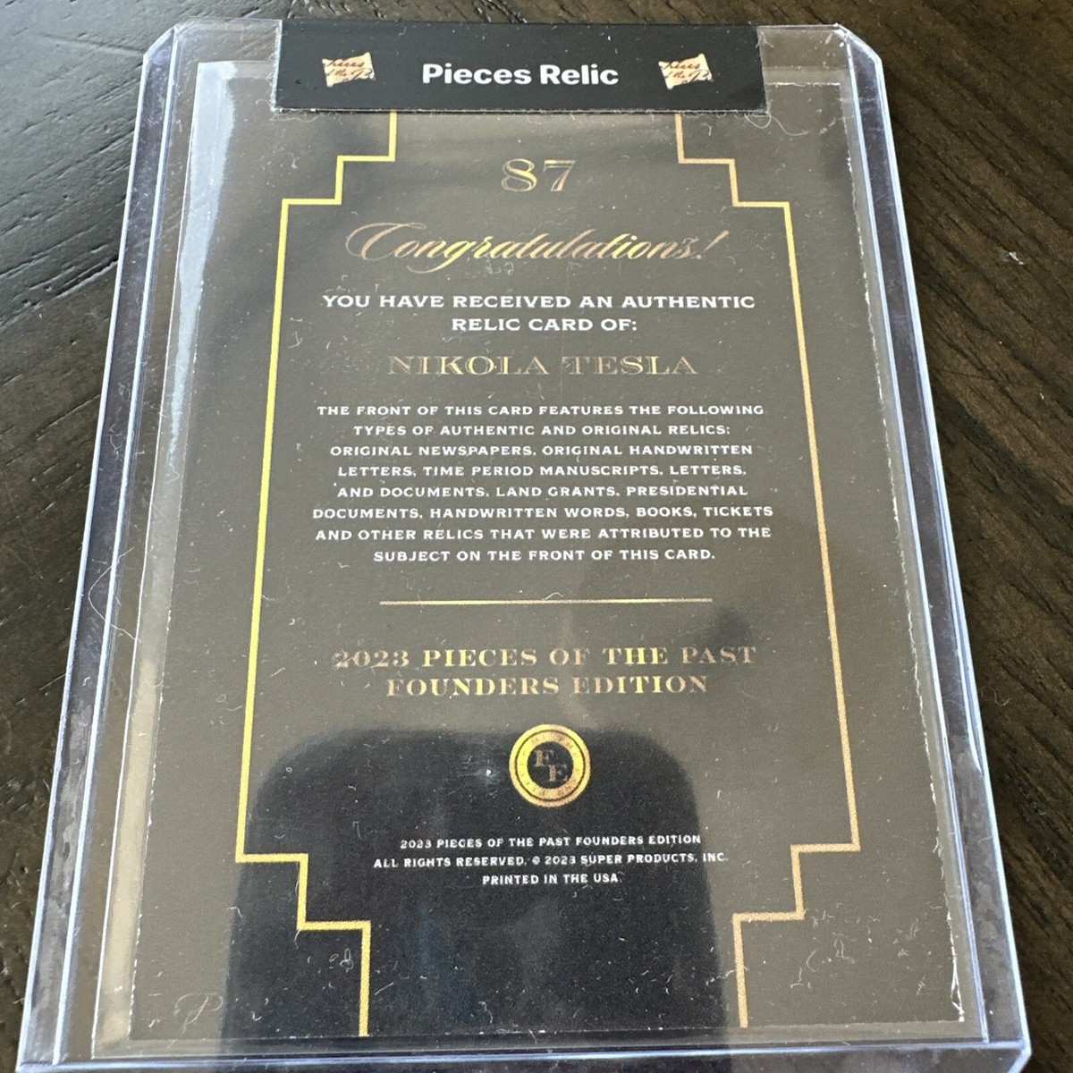 2023 Pieces Of The Past NIKOLA TESLA Handwritten Relic | eBay 2023 Pieces Of The Past NIKOLA TESLA Handwritten Relic | eBay