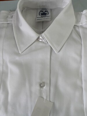 asu white dress shirt NEW WOMENS ARMY SERVICE LONG SLEEVE UNIFORM ASU DRESS WHITE SHIRT SIZE 10R