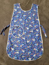 Vtg Handmade Pinafore Smock Kitchen Apron Raggedy Ann Andy 1 Pocket Side Ties