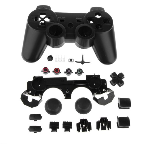 Full Housing Shell Case Kit Parts For Sony Ps3 Game Controller Black Ebay