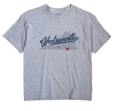 Gholsonville Virginia VA T-Shirt MAP