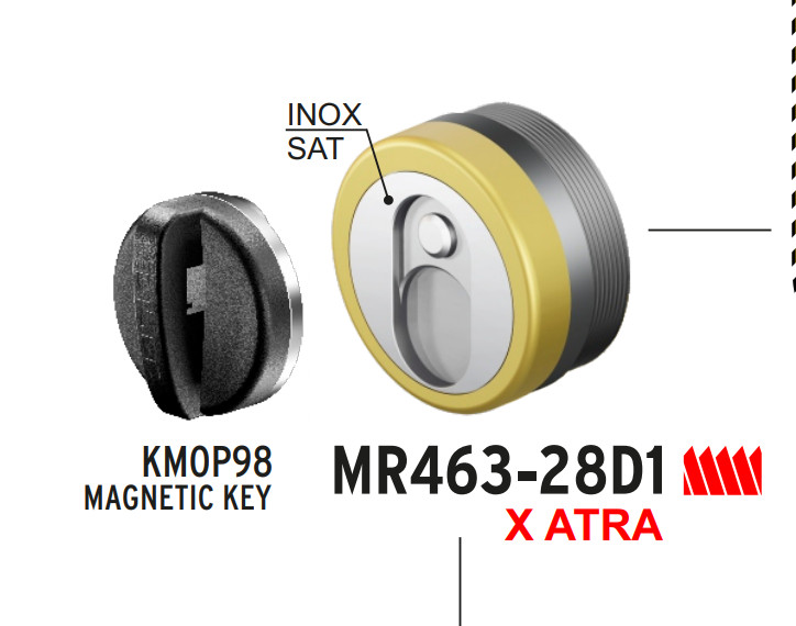 DISEC MR463 Bronzo 46mm: Defender Magnetico Antiacido per Serratura Dierre