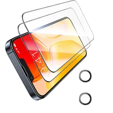 2 Packs For iPhone 16e 2025 Screen Protector with Metal Glass Camera Lens Cover