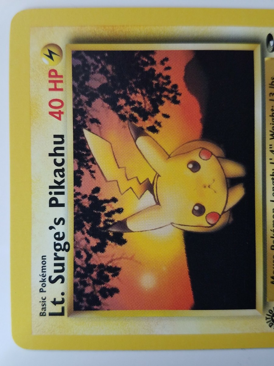 Lt. Surge's Pikachu ポケモンカード 1ST EDITION Lt. Surge's Pikachu 84/132 - NM / M - Gym Challenge