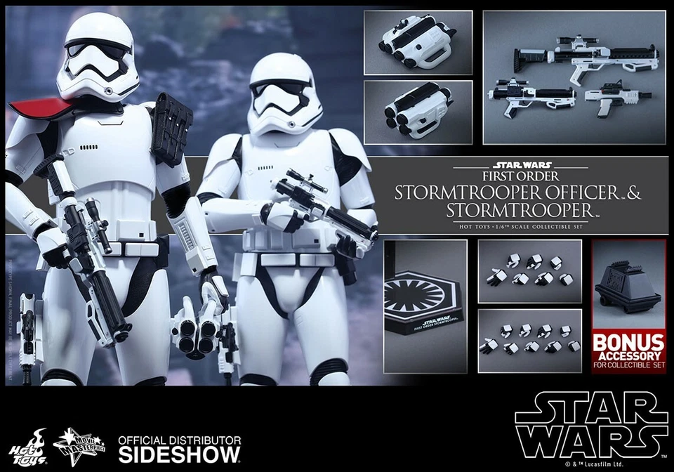 Hot Toys MMS 335 Star Wars Force Awakens First Order Stormtrooper Officer Set Foto 4 de 4