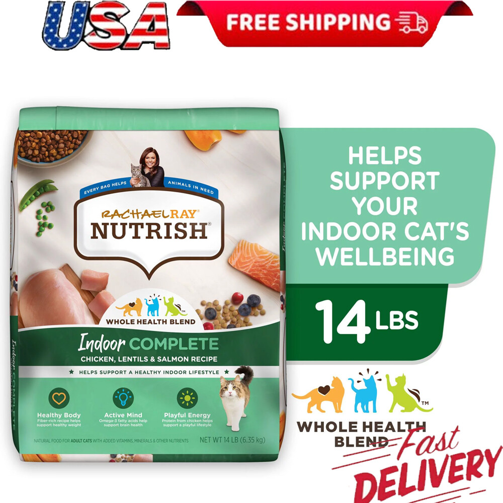 Complete Natural Premium Dry Cat Food Chicken Lentils Salmon Tasty