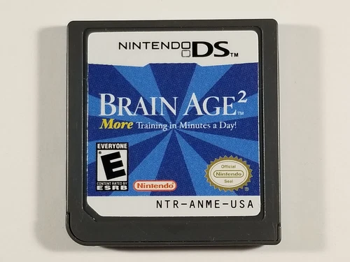 ¤ Brain Age 2 More Training In Minutes A Day ¤ (Game Cart) Good! Nintendo Ds *