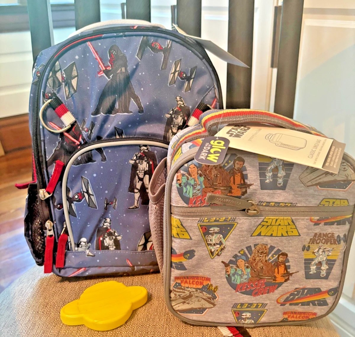 PONY Zaino Pottery Barn School Disney STAR WARS PRANZO Mandalorian borsa da viaggio ragazzo.