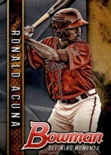2017 Bowman Draft Bdm-ra Ronald Acuna Bowman Defining Moments