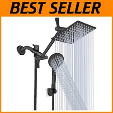 Luxury 10'' High Pressure Shower System with Easy Installation and 11'' Arm