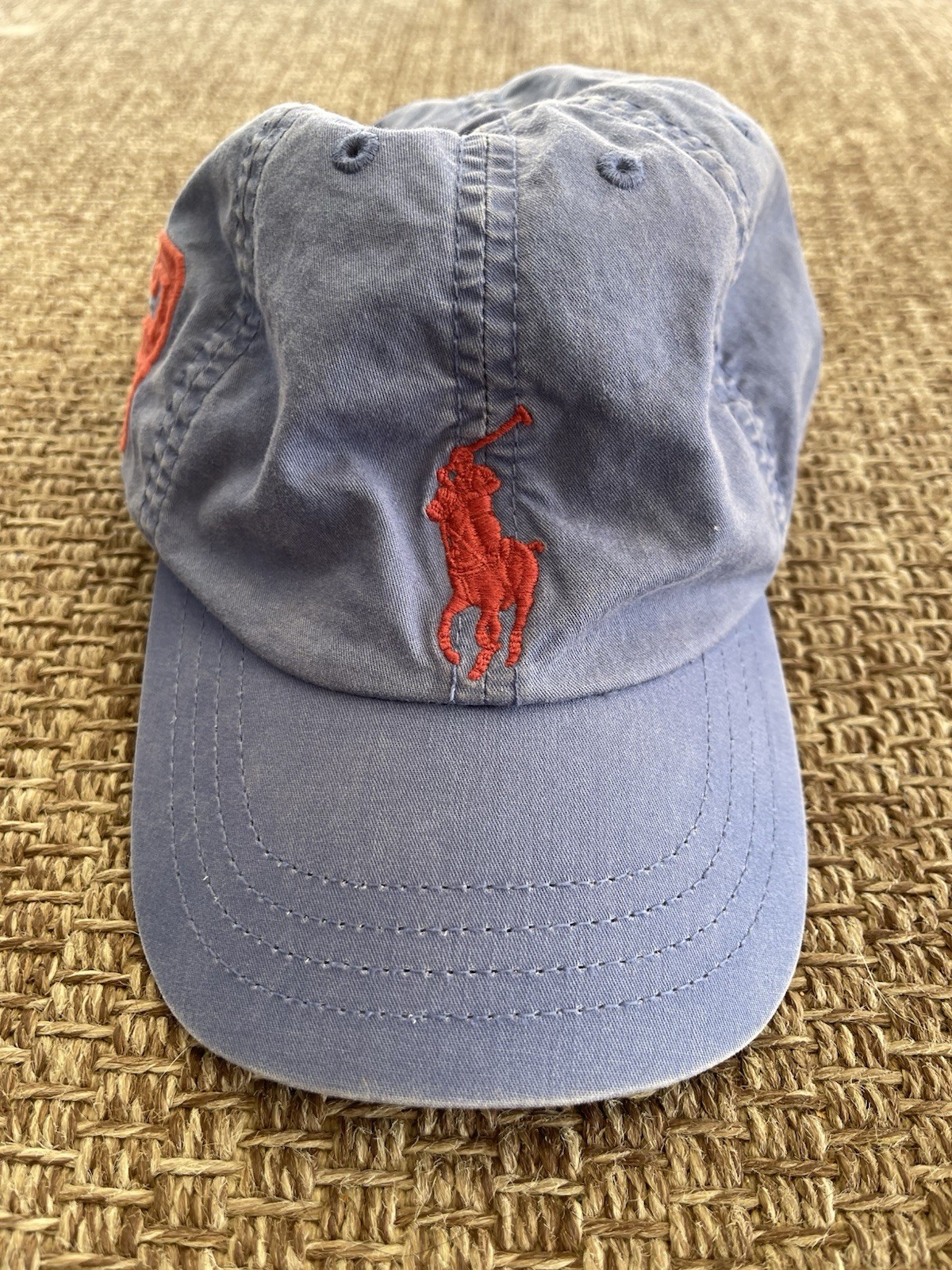 Polo Ralph Lauren Big Pony Blu #3 MCMLXVII Regolazione Cappello vintage Strapback 4 7.