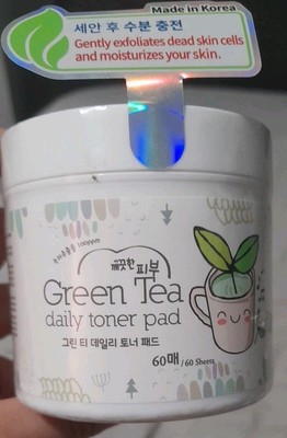 Pure Skin Green Tea Daily Toner Pad 130ml Made In Korea