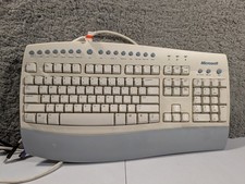Microsoft Internet Keyboard Pro RT9420 Wired PS/2 USB Vintage White