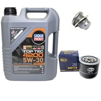 MotoröL Filter Set 5W-30 5 Liter + ÖLablassschraube FüR Opel Arena Volvo 480 E