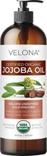 velona Jojoba Oil USDA Certified Organic - 16 fl oz With Pump 100 Pure and