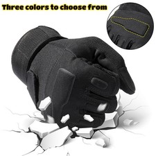 Impact Resistant Full Finger Outdoor Motorcycle Cycling Racing Tactical Gloves