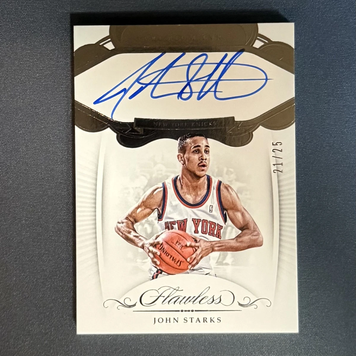 John Starks New York Knicks Basketball Serial Numbered Sports 