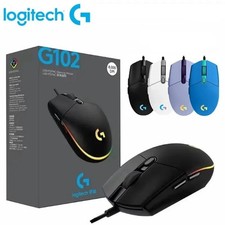 Logitech G102 Wired Gaming Mouse 8000 DPI RGB Optical USB for PC Laptop Mac