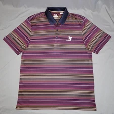 Cutter & Buck Polo Shirt Mens XL Striped Golf Performance DryTec Kapalua Resort