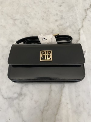 Anine Bing Elly Crossbody Bag in High Shine Black NEW**