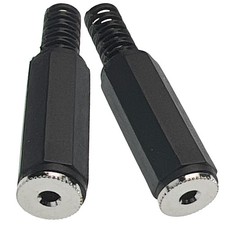 2.5mm TRS Stereo Jack Socket, Solder Panel Mount Audio Connector for Headphon...